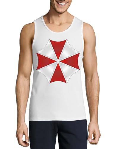 Camiseta sin mangas de algodón premium Corporation Clean transpirable en color blanco