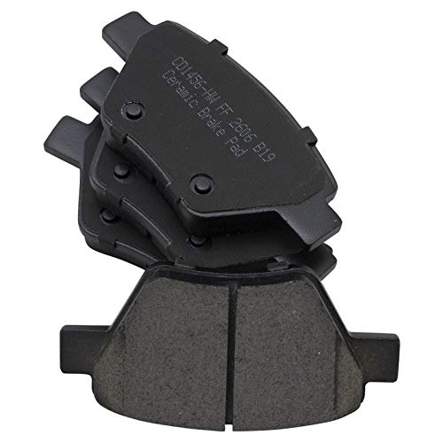 Image of TRQ Rear Brake Pad and Rotor Set Ceramic 310mm Rotors Compatible with 2013 Volkswagen Golf 2013 GTI