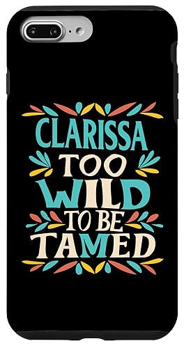 CLARISSA Name Cute Retro Girls Wildflower CLARISSA Name スマホケース iPhone 7 Plus/8 Plus 用