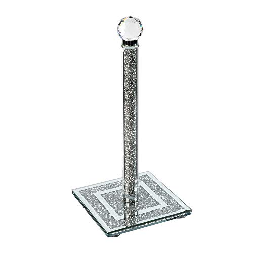 Soporte para rollos de cocina de cristal portarrollos con base cuadrada 2