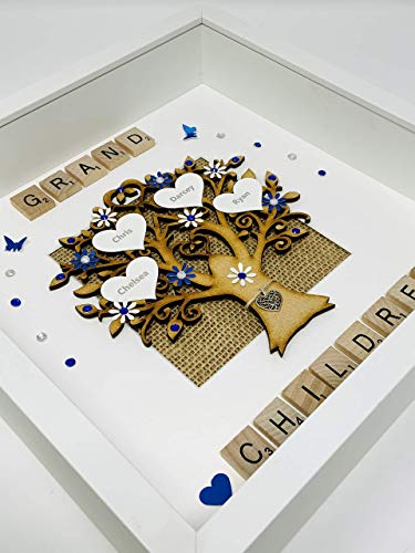 Personalised Grandchildren Scrabble Family Tree - Up To 14 Names - GSC 10 — photo 2
