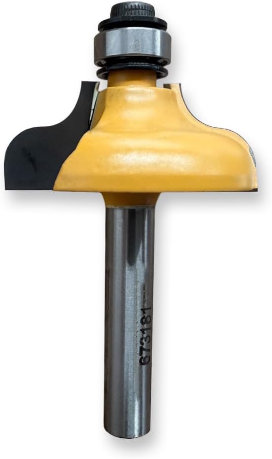 Sommerfeld Ogee Router Bit Woodworking Tool w/Beading w/3/8Brg 3/16CR,1-1/4CD,1/2CL,2-3/16OL,1/4SH