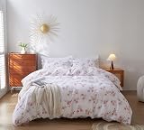 AORISSI 100% French Flax Linen Queen Pink Rose