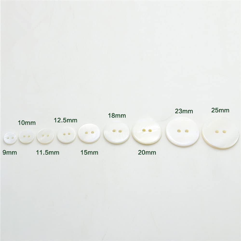 Bouton Bouton Coquillage Blanc 10 mm Boutons Coquillages Deux Trous for travaux d'aiguille 100 pièces/Paquet Boutons Mercerie(1204 Black 4holes,23mm)