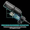 USB Microphone for PC, Cardioid Condenser Mic with 20Hz-20KHz Frequency Response, Plug & Play USB 2.0 Interface, Compatible with Windows/Mac, Ideal for Podcasting, Recording Studio & Karaoke