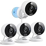 Kiwibit 2K Security Camera Indoor/Outdoor, Magnetic Wired Cameras for Home Security, Pet Camera, Baby Monitor, AI Detection, Color Night Vision, 2.4GHz WiFi, SD & Cloud Storage, Works with Alexa