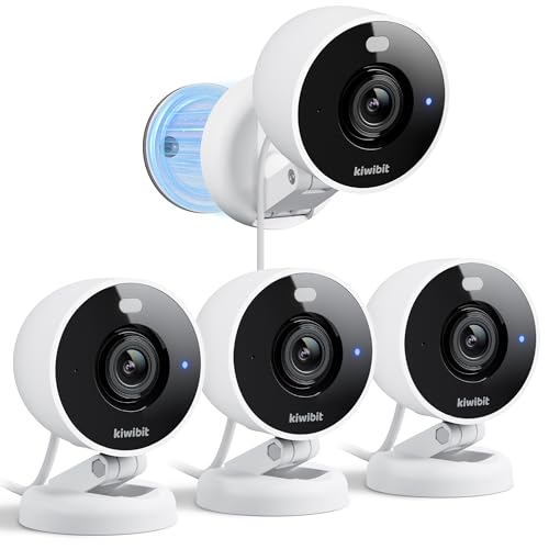 Kiwibit 2K Security Camera Indoor/Outdoor, Magnetic Wired Cameras for Home Security, Pet Camera,...