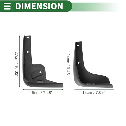 Image of Motoforti Mud Flaps Splash Guards Mud Guards for Nissan Tiida 2005-2010 W /Mount Accessories