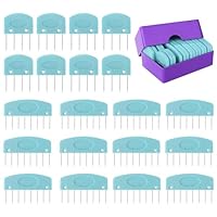 Jiavlyx 20 Stück Kammnadeln Zum Spannen, Spannmatten Stricken, Wiederverwendbar Kammnadeln, Strick Blockern Stricken Set, Strickzubehör, Strickblocker, Zum Blockieren, Stricken, Häkeln