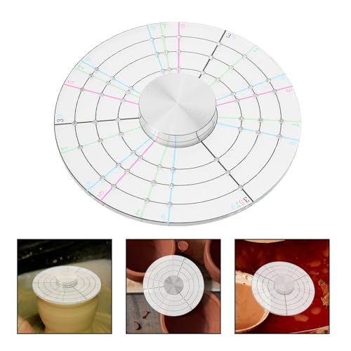 AUTSUPPL Divisor Redondo De Cerâmica Medindo Argila Estêncil De Porcelana Cerâmica Disco De Medição