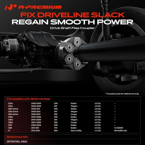 A-Premium Rear Drive Shaft Coupler Flex Joint Coupling Compatible with BMW by A-premium - Used condition - Image 2