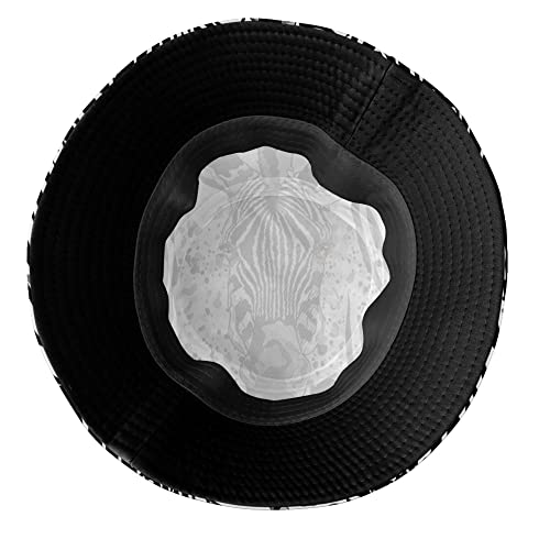 Image of Retro Jamaica Bucket Hat for Adult Fashion Doughnut Print Hat Travel Packable Sun Cap Outdoor Hat for Women and Men