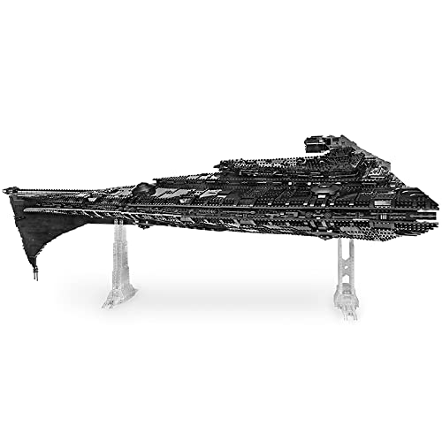 KEAYO Technik Sternenzerstörer Modell, Mould King 21004, 10368 Teile Groß UCS Super Star Destroyer MOC Klemmbausteine Bauset Kompatibel mit Lego – Bild 4