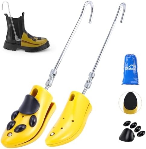 Set De 2 Élargisseurs De Chaussures FCXQG - Écarteur Réglable Pour Talons, Baskets Et Bottes (Orange)
