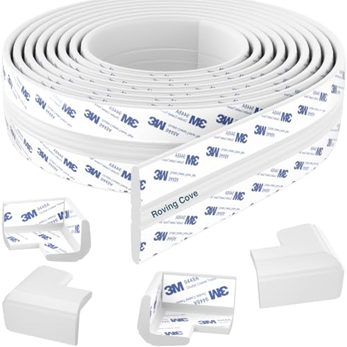 Roving Cove Furniture Edge Corner Protector, I-Shape 15ft Edge 4 Corners