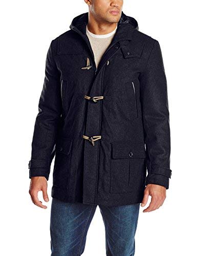 Image of Nautica Men's Wool Blend Peacoat - Double-Breasted Winter Coat, Regular, Big & Tall Sizes