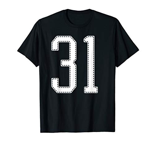 Official Team League #31 Jersey Number 31 Sports Jersey T-Shirt