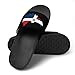 Dominican Republic Map Flag Home Slippers Non-Slip Open Toe PVC Shower Slippers Fashion Sandals for Men Women 43 (265mm)