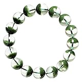 Genérico Pulsera for hombre Pulsera con cuentas de cristal Unisex, estilo de una sola vuelta(7mm)