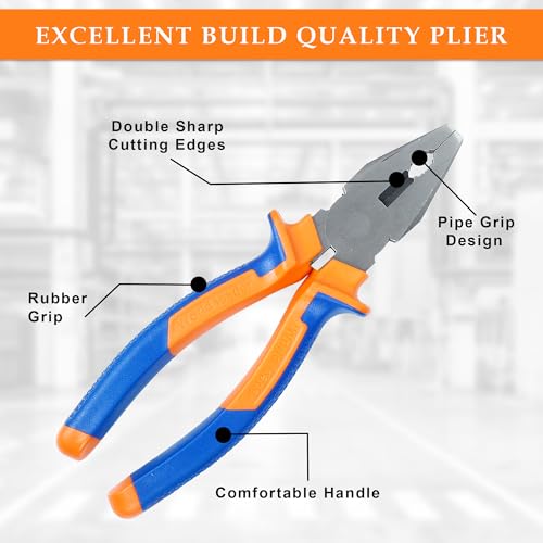 Image of GLUN Household Hand Tools - 4-Piece Tool Set Includes Adjustable Wrench, Screwdriver, Pliers, Tool Kit for the Home, Office, and Car by Stalwart