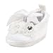 OOSAKU Baby Girls Christening Baptism Shoes Wedding Party Slipper (0-3 Months, White A)