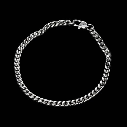 Men’s Bracelet Chain Cuban Wristband Chain Plated Dainty Link Chain Waterproof Fashion Bracelet Jewelry