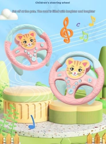 Image of Premium Kids Driving Steering Wheel Funny Interactive Driving Wheel with Music (CAT)