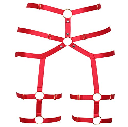 Garter Leg Belt Harness Leg Rave Thigh Garter Harness Strappy Garter Belt for Women