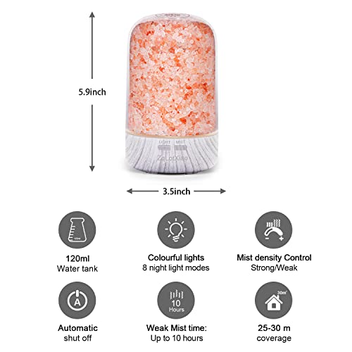 Essential Oil Diffusers,120Ml Diffusers For Essential Oils Kids Room,Cool Mist Humidifier With 7 Colors Changed,Ideal For Baby Nursery And Plants, Quiet, Ultrasonic Salt Therapy #TOP2