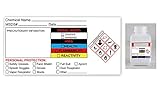 Chemical Identifying and Marking Sticker 2022 New Trend SDS Stickers Write-in Labels 2x4 inch MSDS...