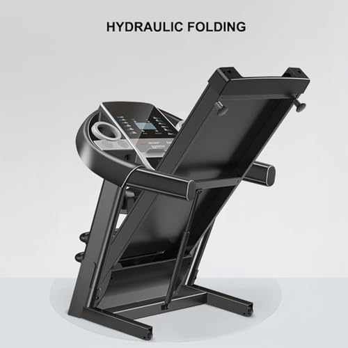 Image of Foldable Motorised Treadmill,with Sit Ups Rack & Massage Head Electric Treadmill for Home,Folding Walking Running Machine with LCD Sn