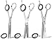Produktbild 3 teiliges Haarscheren Set mit Friseurschere Mikroverzahnung Modellierschere Effilierschere Haarschneideschere ICE Tempered aus rostfreiem Edelstahl