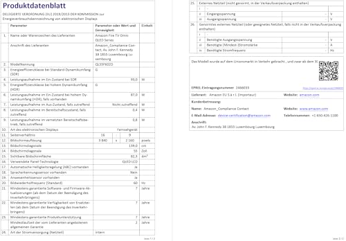 Amazon Fire TV Omni QLED-Serie (neueste Generation), 55-Zoll Smart TV in 4K Ultra HD, HDR10+, Dolby Vision, Dolby Audio, Quad-Core-Prozessor, Sprachsteuerung mit Alexa