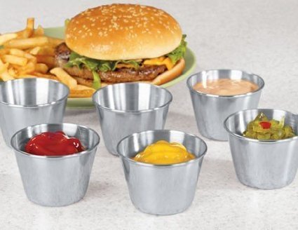 Truecraftware (Set Of 12) Stainless Steel, Individual Condiment Sauce Cup - 2 1/2 Oz #TOP3