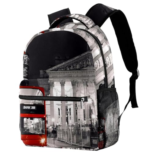 Sac à dos d'école multicolore pour filles et garçons de 29.4x20x40cm