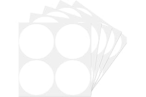 Blank Dot Stickers for Various Occasions: 3 Inch Removable Circle Stickers for Labeling and Organizing