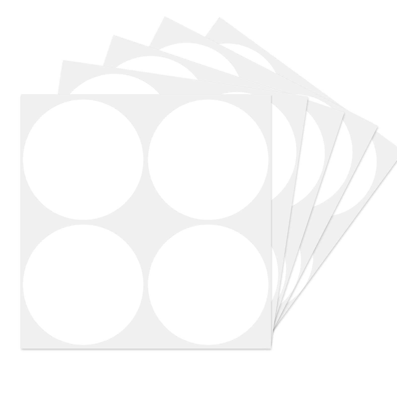 STARLIBOO Blank Dot Stickers, 3 inch Removable Circle Stickers, Round Price Stickers, Writable White Stickers for Office, Garage Sale,Yard Sale(200Pcs