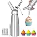 Produktbild upstartech 500ml Sahnespender Edelstahl Schlagsahnebereiter Sahnebereiter Whipped Cream mit Aluminium Körper + 3pcs Edelstahl Düsen