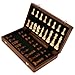 Pekaro 国際チェス盤 木製 折りたたみ式 チェスセット 収納便利 ポータブル 収納ボックス一体 プレゼントに最適 大人・子供兼用 家族団らん 知育玩具 入門用 旅行用
