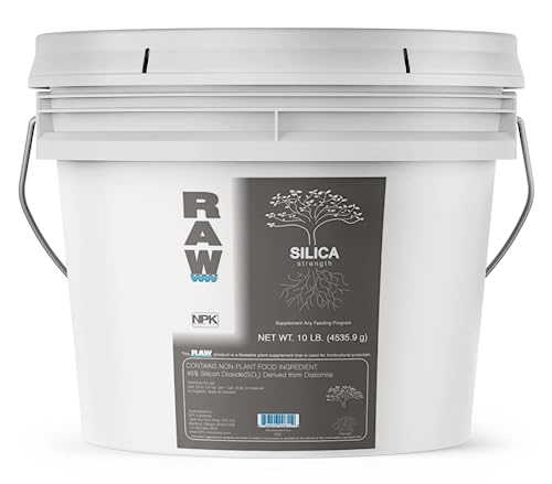 RAW Silica 10lb - High-Purity Plant Supplement for Stronger Growth and Stress Resistance - Essential Silicon Nutrient for Hydroponics, Soil, and Coco Coir - Best Silica Plant Supplements