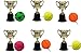 Produktbild K-S-S 6 x Ball + 6 X Golpokal groß ca 15 cm Ball an der Schnur Springball Hüpfball Kindergeburtstag Mitbringsel Mitgebsel Return