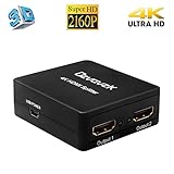 Nota:Quieres obtener 4k, el dispositivo que conecta ambos necesita soporte 4K.Incluye cable HDMI. Ajuste las resoluciones delantera y trasera para que sean consistentes antes de su uso (si el dispositivo de entrada es 4k, ajuste el dispositivo de salida a 4k)