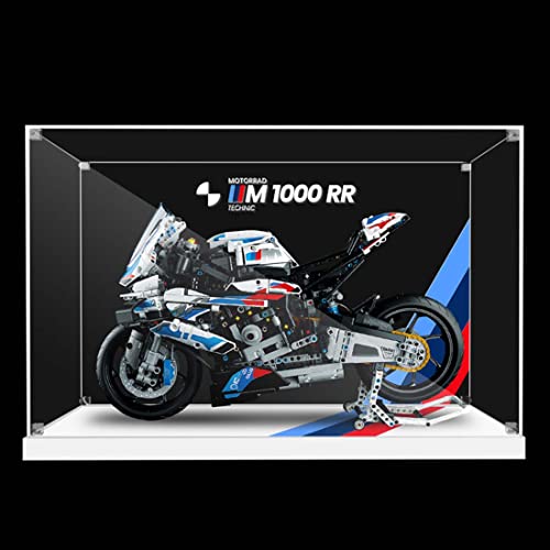 TopBrixx Vitrine für Lego Technik BMW M 1000 RR 42130, 3MM Acryl Schaukasten für Lego 42130(Nicht Enthalten Lego Modell) – Bild 3