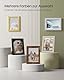 SONGMICS Bilderrahmen 10er Set, für 2 Fotos in 20 x 25 cm, 4 Fotos in 13 x 18 cm, 4 Fotos in 10 x 15 cm, Kunststoffscheibe, MDF, tintenschwarz RPF310H