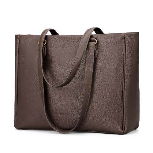 Image of befen Genuine Leather Work Tote Bag for Women Leather Purse Handbags