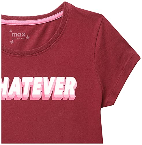 Image of Max Girls Printed Round Neck T-Shirt