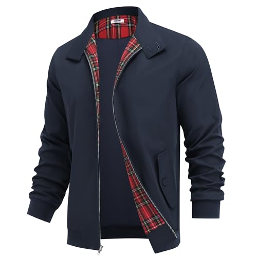 Veste légère homme COOFANDY contre le vent d'automne veste de golf zippée col montant