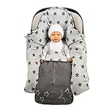Lilly and Ben® Einschlagdecke Babyschale für die Übergangszeit - OEKO-TEX - Fuß-sack Baby-Decke für Autositz Kinderwagen Buggy