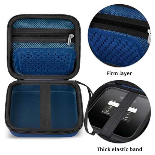 Image of Hard Travel Router Case for NETGEAR Nighthawk M7 M5 M6 Pro 5G Mobile Hotspot with WiFi 6 (MR5200, MR5100) / M1 Mobile Hotspot 4G LTE Router MR1100 (Box Only) (Blue, for M5 M6)