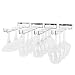 Wallniture Stemware Wine Glass Rack Wall Mount Steel Chrome Finish 15 Inch Set of 4